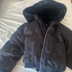 Fashion Nova Black Faux Fur Jacket